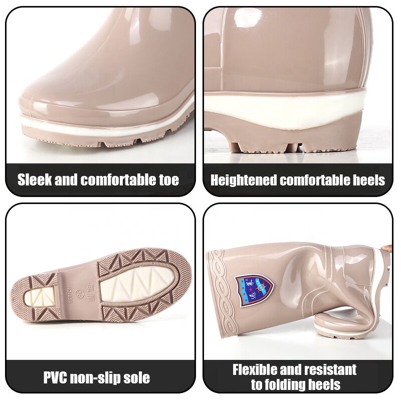 Rain Boots - Waterproof Fashion Women