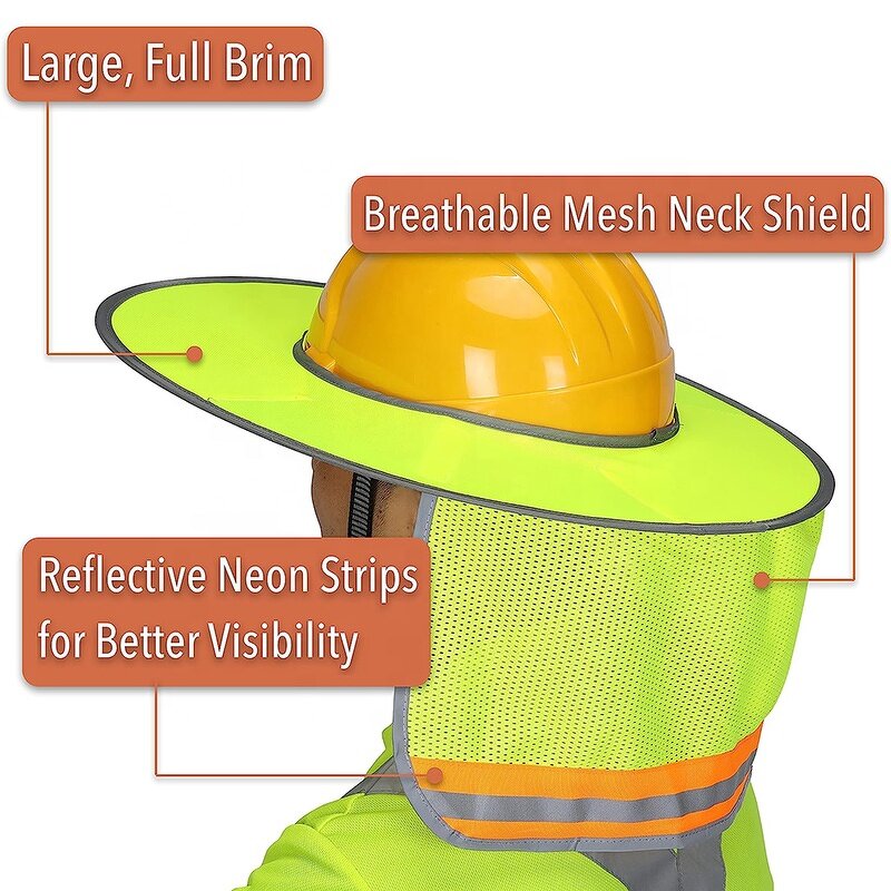 Hard Hat Sunshade - Breathable Reflective Sunshield