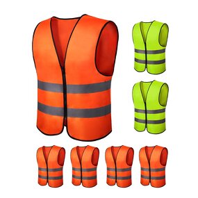 Reflective Vest - Security Engineer with Zipper