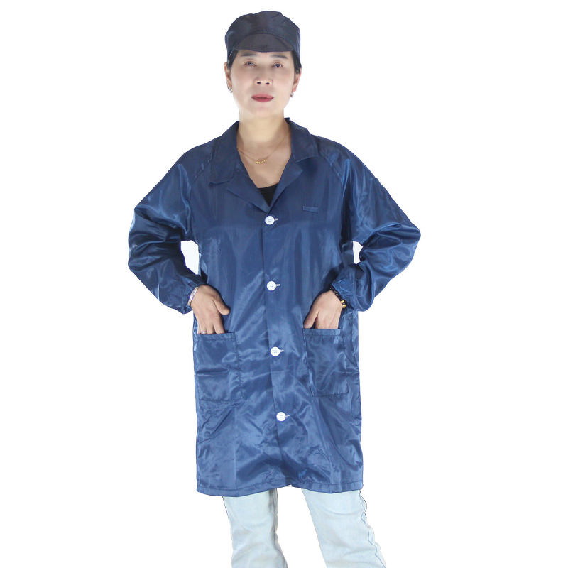 Anti-Static Clothing Manufacturer - Unisex Washable Dustproof Cleanroom ESD Gown Safety Product for Laboratory