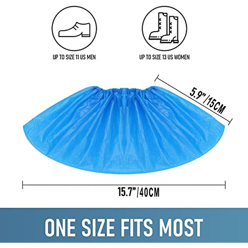 Shoe Cover Manufacturer - CPE Disposable Waterproof Dust-proof PE Plastic shoes covers