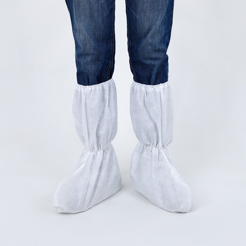 Boot Shoe Covers Manufacturer - Non-woven Disposable Non Slip With Anti-skid Rain Cover Boots