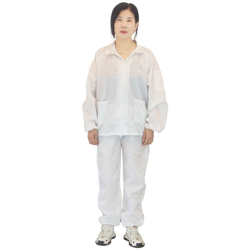 Electrostatic Dissipative Workwear Suit Manufacturer - Zipper Jacket and Pants for Safety ESD Suit