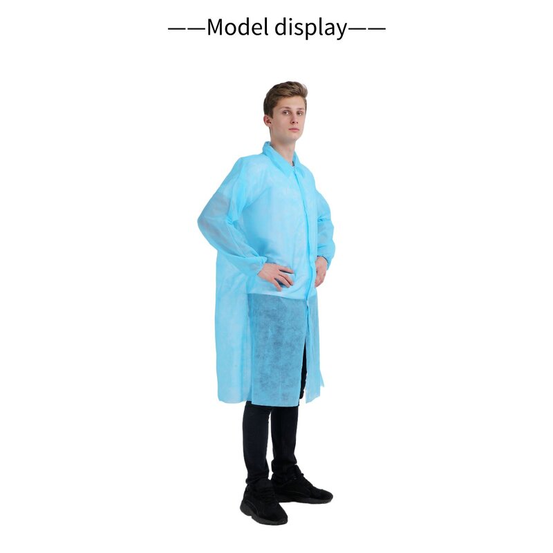 Disposable Isolation Gown Manufacturer - Custom for Dentist Long PP Lab Coat Waterproof Medical Protective Factory Price