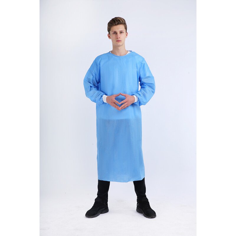 Medical Isolation Gown Manufacturer - EN13795 Hospital Level 3 Waterproof SMS Disposable Medical Gown