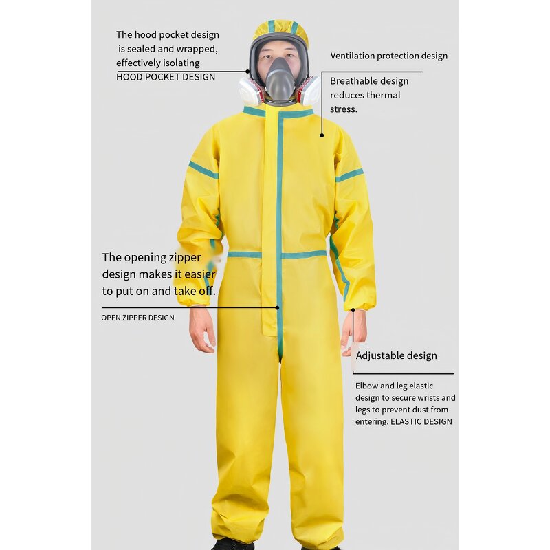 Protection Suit Manufacturer - for Laboratories Hazardous Resistant To Sulfuric Acid Alkali & Mercury Chemical Safety Clothing