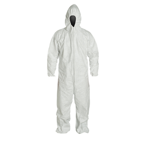 Disposable Coverall Manufacturer - White Isolation Clothes Prevent Asbestos Tubeless Type 5/6 Protective Cheap