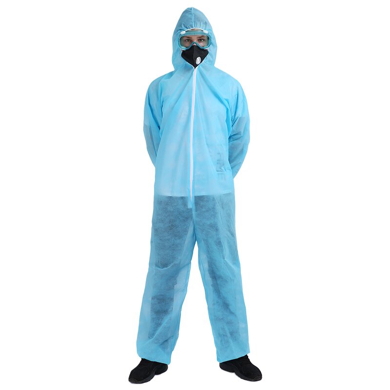 Disposable Coverall Suit Manufacturer - Waterproof Ppes Nonwoven Breathable Safety Garment Protective Pp Coverall With Hood