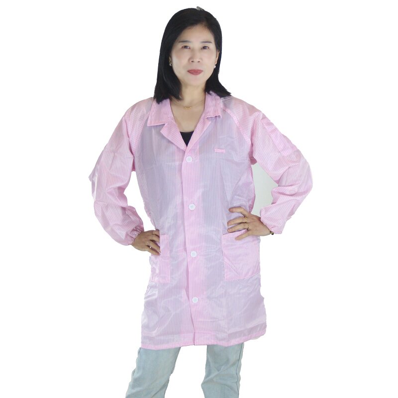 Anti-Static Lab Coat Manufacturer - ESD Smock Clothes Dust-Proof Cleanroom Safe for Industrial Use Safety Product