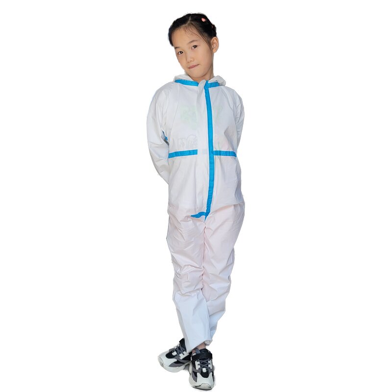 Kids Disposable Protective Coverall Manufacturer - White Child Coveralls