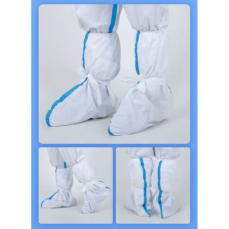 Booties Shoe Covers Manufacturer - Factory Supply Anti slip White Boots Cover Foot protection Disposable