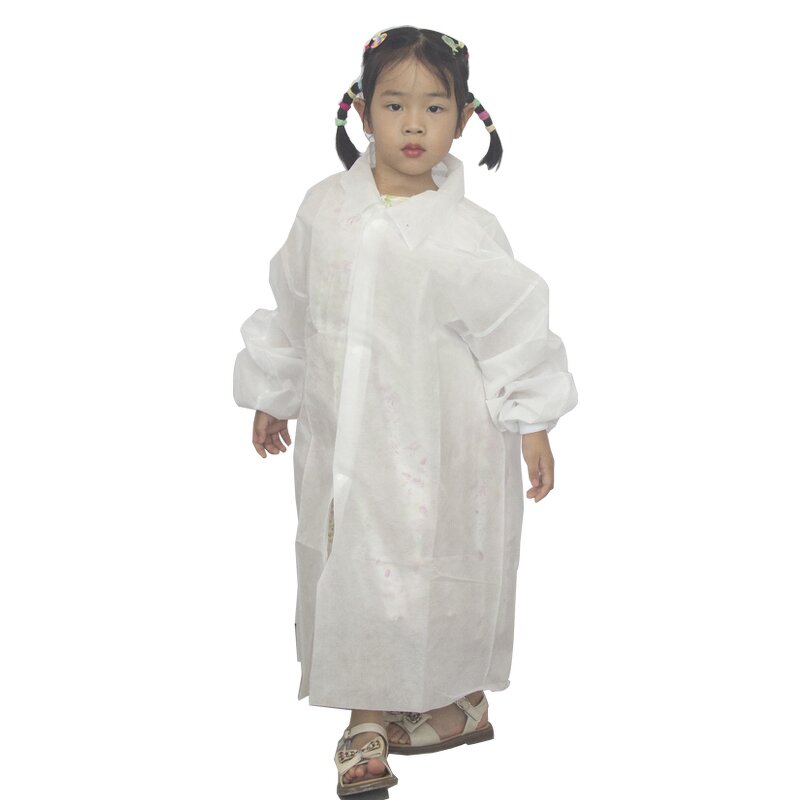 Disposable Children's Gown Manufacturer - Long Sleeve Waterproof Art Painting Kid Eating Clothes Custom Apron