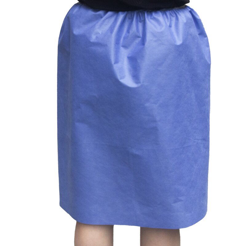 Medical Examination Skirt Manufacturer - SMS Non-woven Fabric Blue Disposable for Colonoscopy Gynecology