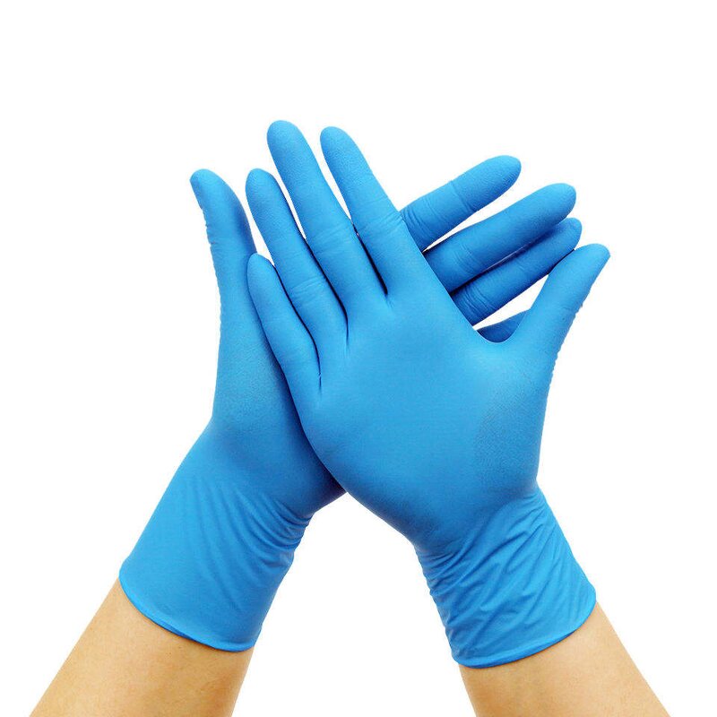 Nitrile Safety Gloves Manufacturer - Blue Black Pure Silicone Exam for Machine Operation Garden Protective