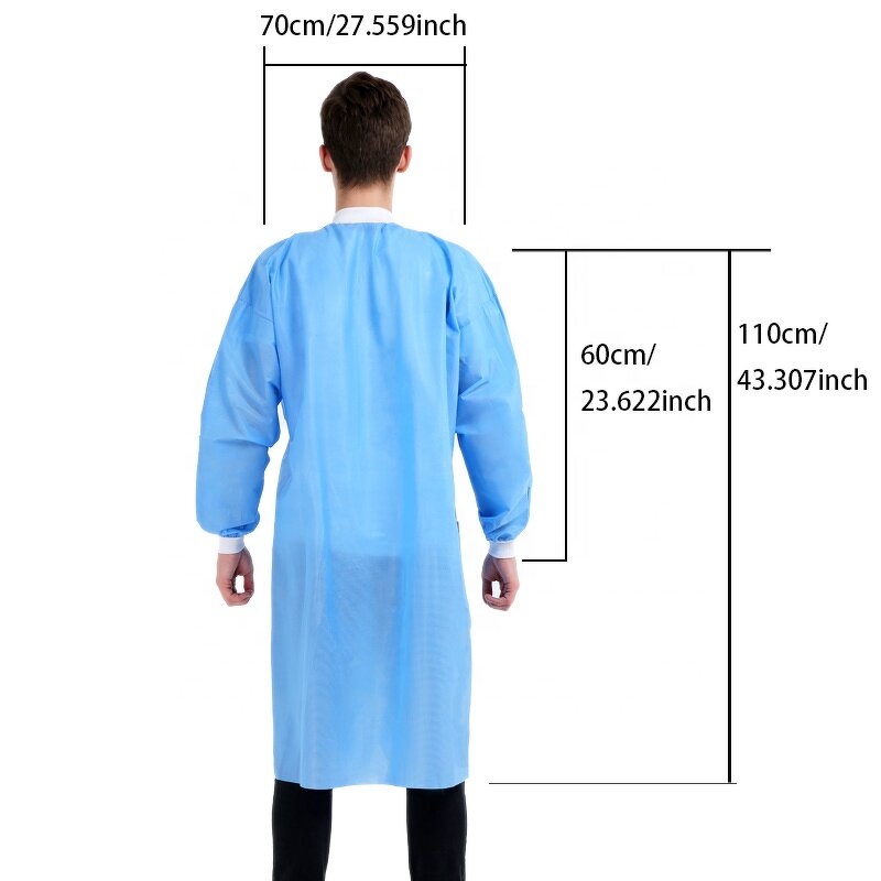 Hospital Uniform Manufacturer - OEM Non-woven For Doctors Disposable Visitor Coat Lab Coat