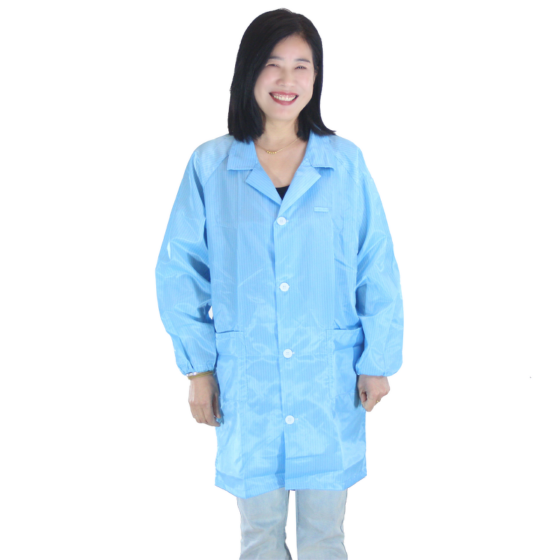 Anti-Static Lab Coat Manufacturer - ESD Smock Clothes Dust-Proof Cleanroom Safe for Industrial Use Safety Product