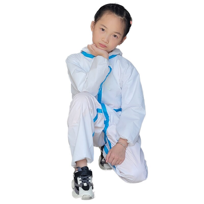 Kids Disposable Protective Coverall Manufacturer - White Child Coveralls