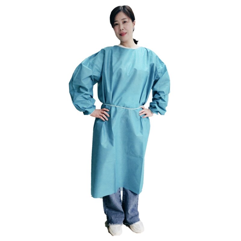 Disposable Isolation Suit Manufacturer - SMS Material Waterproof Maternity Delivery Gown Surgical for Clinic Nursing Gown