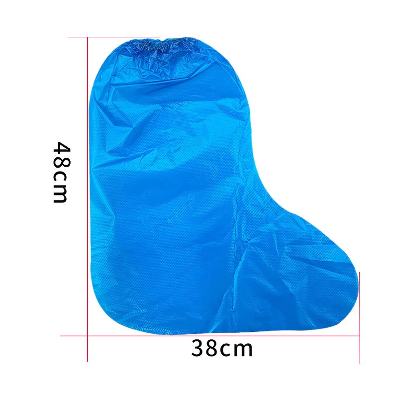 Rain Boot Cover Manufacturer - Waterproof Plastic Over Boots Non-woven Disposable PE Shoe Covers