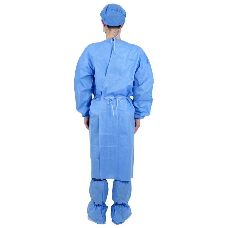Surgical Isolation Gown Manufacturer - SMS Gown Waterproof Hospital Clothes Cleanroom Disposable Isolation Gowning
