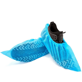 Shoe Cover Manufacturer - Non Woven PP Anti-Dust & Non-Skid Blue Cleanroom Medical Disposable
