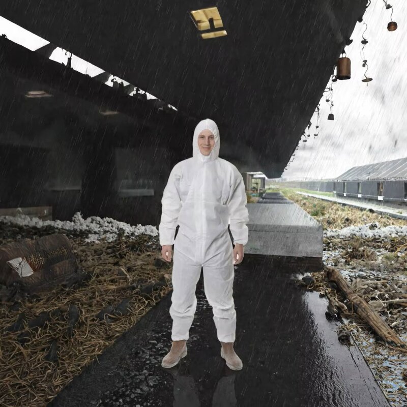 Disposable Coveralls Manufacturer - High Quality Customizable Latest Waterproof Tyvek Model Cleanroom Clothing Wholesale