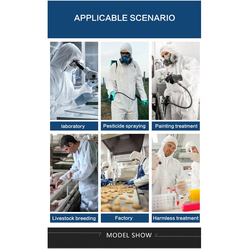 PPE Coverall Manufacturer - Custom Logo Waterproof Type 5 6 Protective Clothing Overall Workwear Disposable