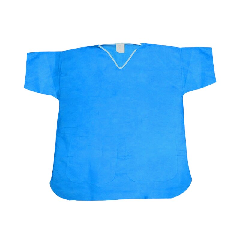Disposable Patient Gown Manufacturer - SMS Sleeveless for Hospital Patient Uniform Clinic Nonwoven Physical Examination