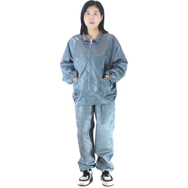 Electrostatic Dissipative Workwear Suit Manufacturer - Zipper Jacket and Pants for Safety ESD Suit
