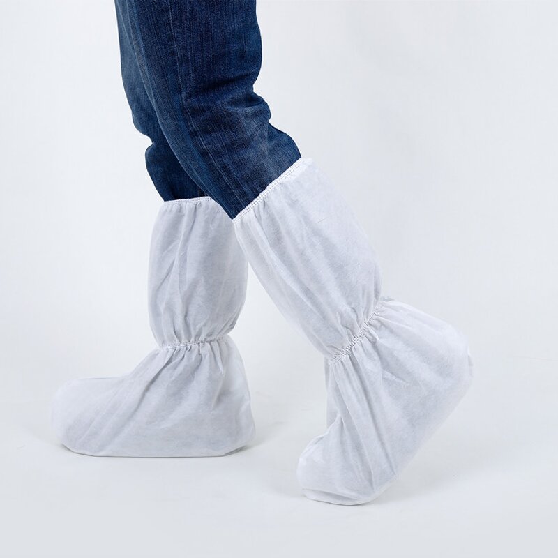 Boot Shoe Covers Manufacturer - Non-woven Disposable Non Slip With Anti-skid Rain Cover Boots