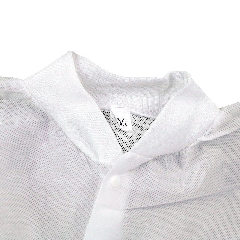 Hospital Gown Manufacturer - High Quality PP SMS Wholesale Factory Cheap Non Woven White Disposable Lab Coat