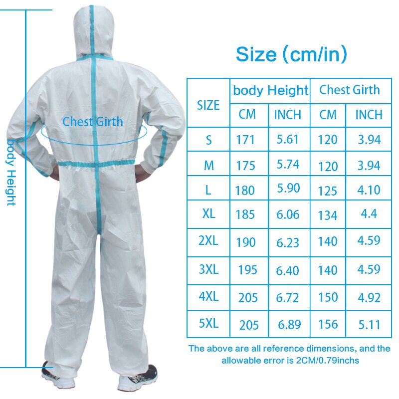 PPE Coverall Manufacturer - Custom Logo Waterproof Type 5 6 Protective Clothing Overall Workwear Disposable