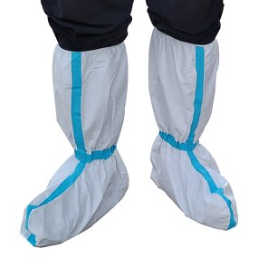 Medical Shoe Cover Manufacturer - Microporous Film with Blue Tape New & Improved Boot Cover