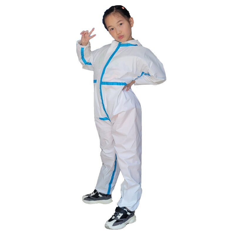 Kids Disposable Protective Coverall Manufacturer - White Child Coveralls