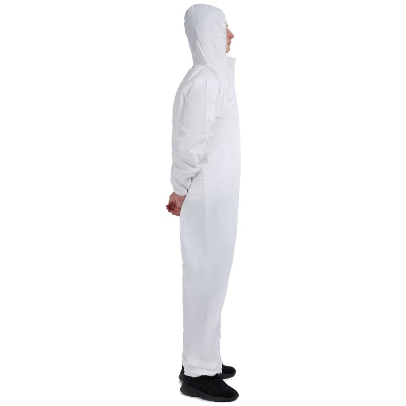 Disposable Protective Coverall Suit Manufacturer - Customization White Ppes Type 5 6 Microporous Nonwoven Safety