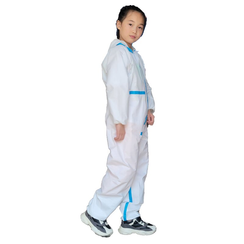 Kids Disposable Protective Coverall Manufacturer - White Child Coveralls