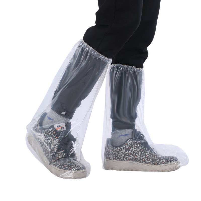 Rain Boot Cover Manufacturer - Waterproof Plastic Over Boots Non-woven Disposable PE Shoe Covers