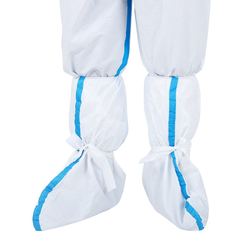 Booties Shoe Covers Manufacturer - Factory Supply Anti slip White Boots Cover Foot protection Disposable