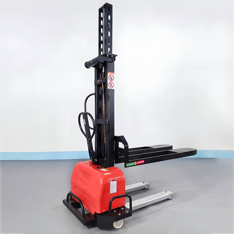 Portable Lifting Hoist Manufacturer - 300Kg New Condition Material Handling Forklift Portable Forklift Electric Stacker Mini