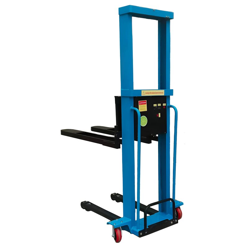 Portable Mini Self-Load Semi-Electric Forklift Manufacturer - Hand Manual Lifting Electric Lifters Small Electric Forklifts for Self-Loading