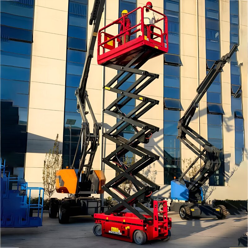 Mobile Scissor Lift Manufacturer - Self-Propelled 8m-18m with Lead Acid Battery Working Platform in Heights of 10m 12m 14m 16m Available