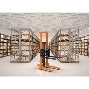 Manual Hydraulic Stacker Manufacturer - China Customized OEM 1 Tons 2ton Forklift No. 10 Channel Steel 1.6m 2m Manual Stacker