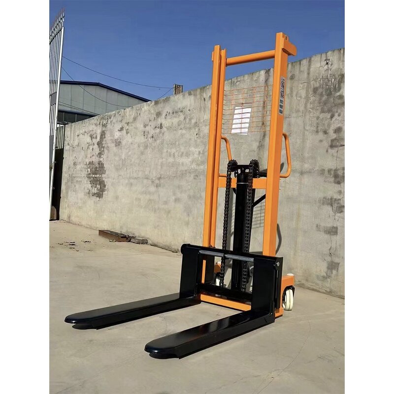 Manual Hydraulic Stacker Manufacturer - China Customized OEM 1 Tons 2ton Forklift No. 10 Channel Steel 1.6m 2m Manual Stacker
