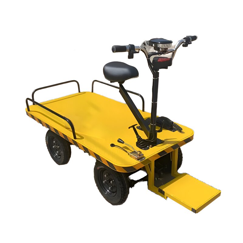 Electric Flatbed Transport Truck Manufacturer - 1 Ton 3000W Power Brushless Commutation 100rpm Speed with Pedicab for Loading Unloading