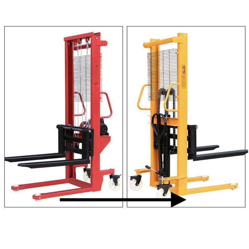 Electric Stacking Truck Manufacturer - Micro Handling Shovel 2 Tons 1 Tons 3tons Lifting Manual Forklift Electric Hydraulic Forklift