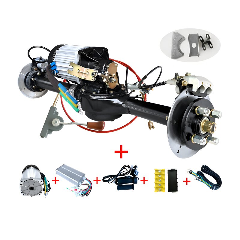 BLDC DC Brushless Motor Manufacturer - 72V 60V 2000W 3000W 4000W Three Rear Axle Controller Electric Rickshaw Car 8mm Shaft 100rpm for Boats