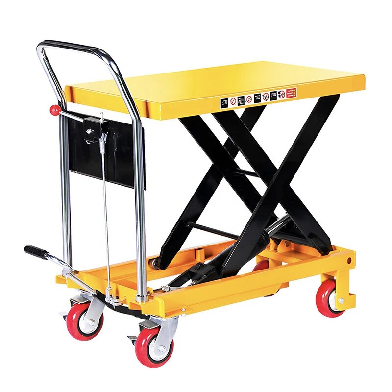 Hydraulic Pressure Double Shears Scissor Platform Manufacturer - Yuande 1500Kg 2000kg Removable Manual Lift Table