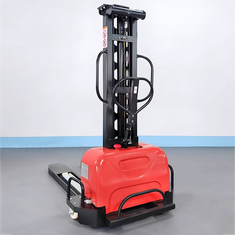 Portable Lifting Hoist Manufacturer - 300Kg New Condition Material Handling Forklift Portable Forklift Electric Stacker Mini