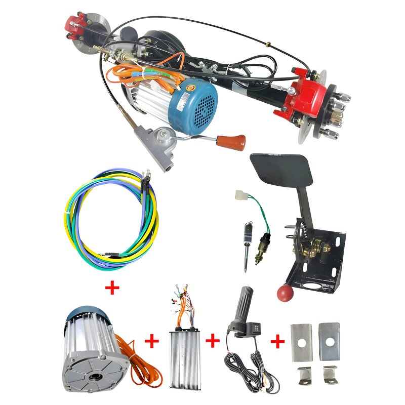 BLDC DC Brushless Motor Manufacturer - 72V 60V 2000W 3000W 4000W Three Rear Axle Controller Electric Rickshaw Car 8mm Shaft 100rpm for Boats