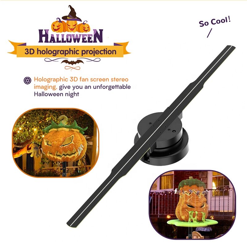 Synced Hologram Fan Manufacturer - 42cm Movable 3D Fan Advertising 3D Projector Holographic Display